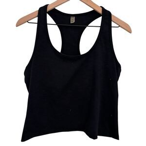 Beyond‎ Yoga Black Cropped Racerback Workout Tank Top Size XL